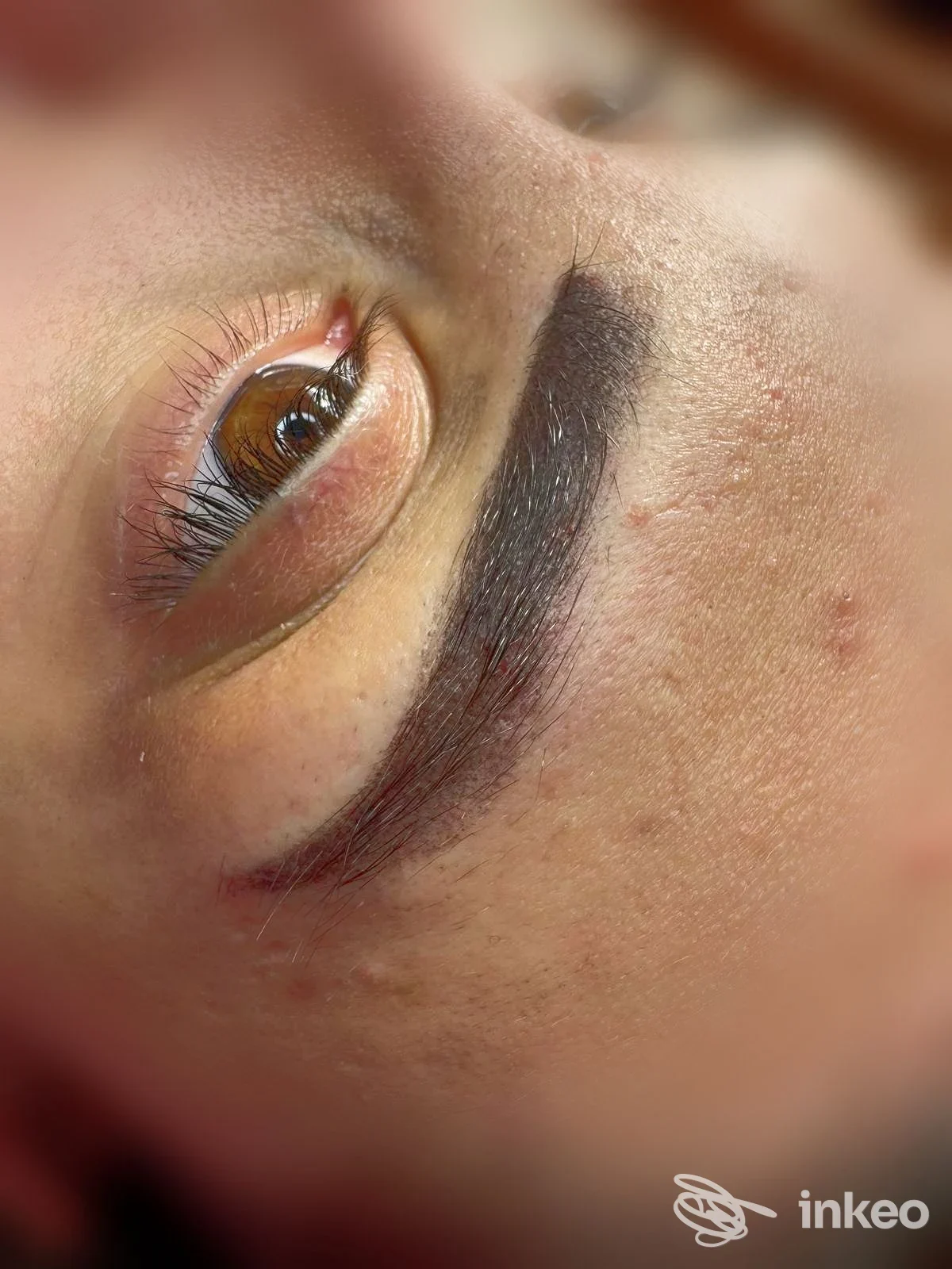 Primo piano di sopracciglio con dermopigmentazione, foto fornita da Ely Permanent Make up, Salsomaggiore Terme.