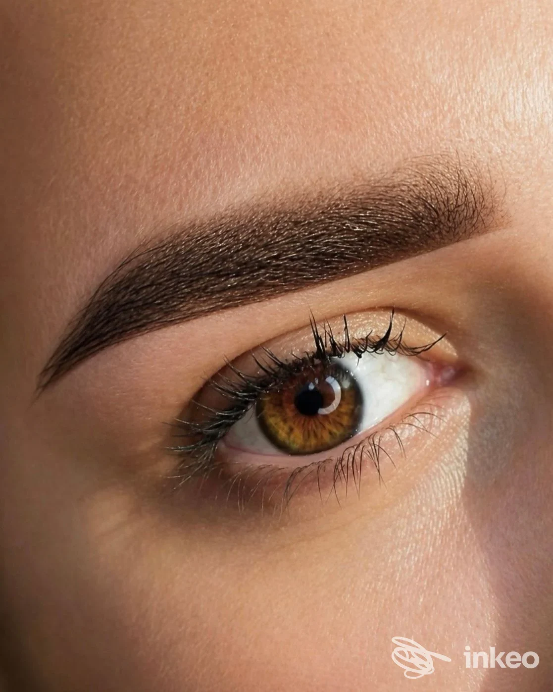 Primo piano di sopracciglio con trucco permanente, foto fornita da Trucco permanente Varese - di Fabiola Borelli, Malnate.