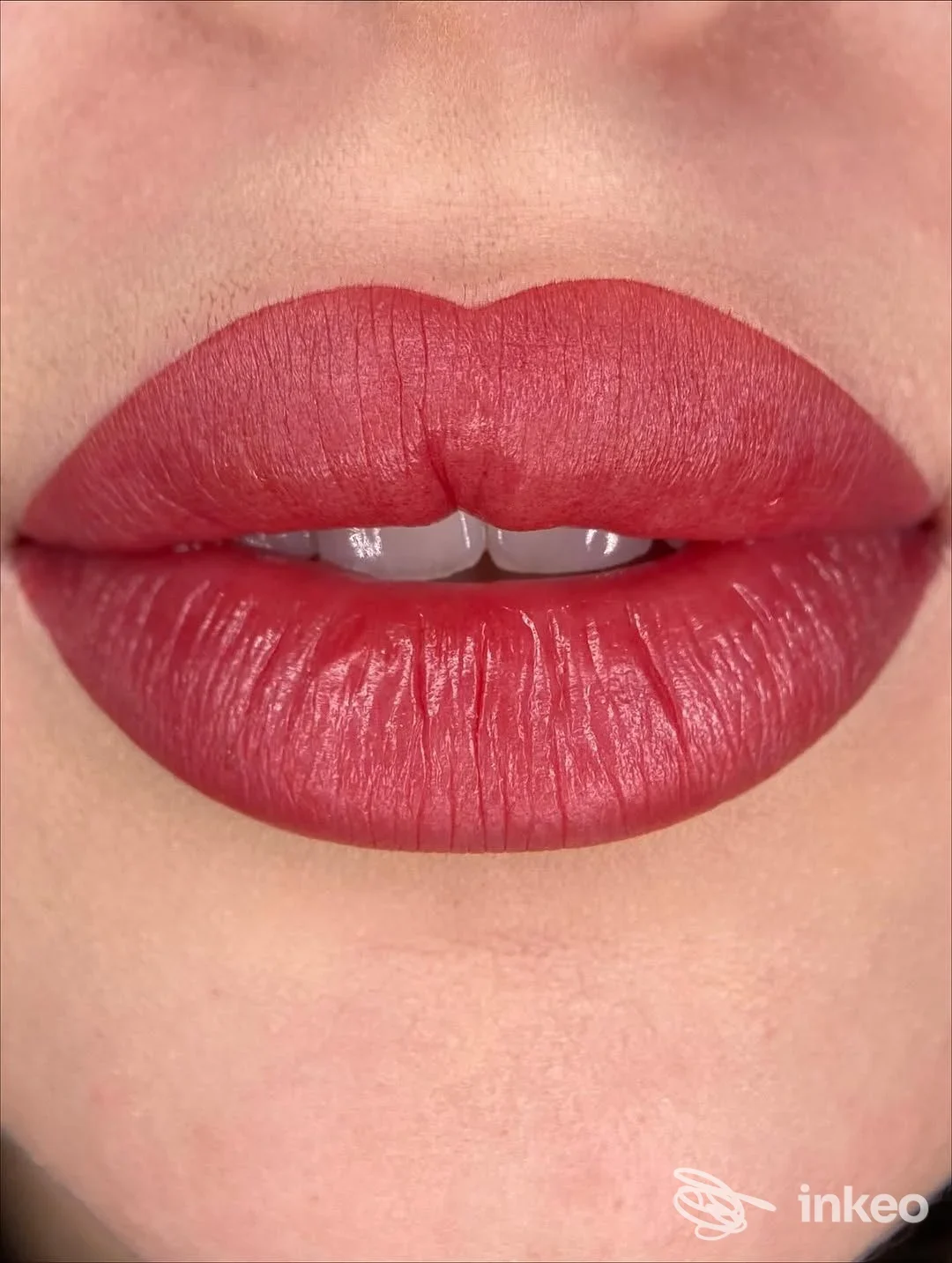 Dettaglio labbra con trucco permanente realizzato da Jennifer Garcia, Microblading e trucco permanente, Milano.