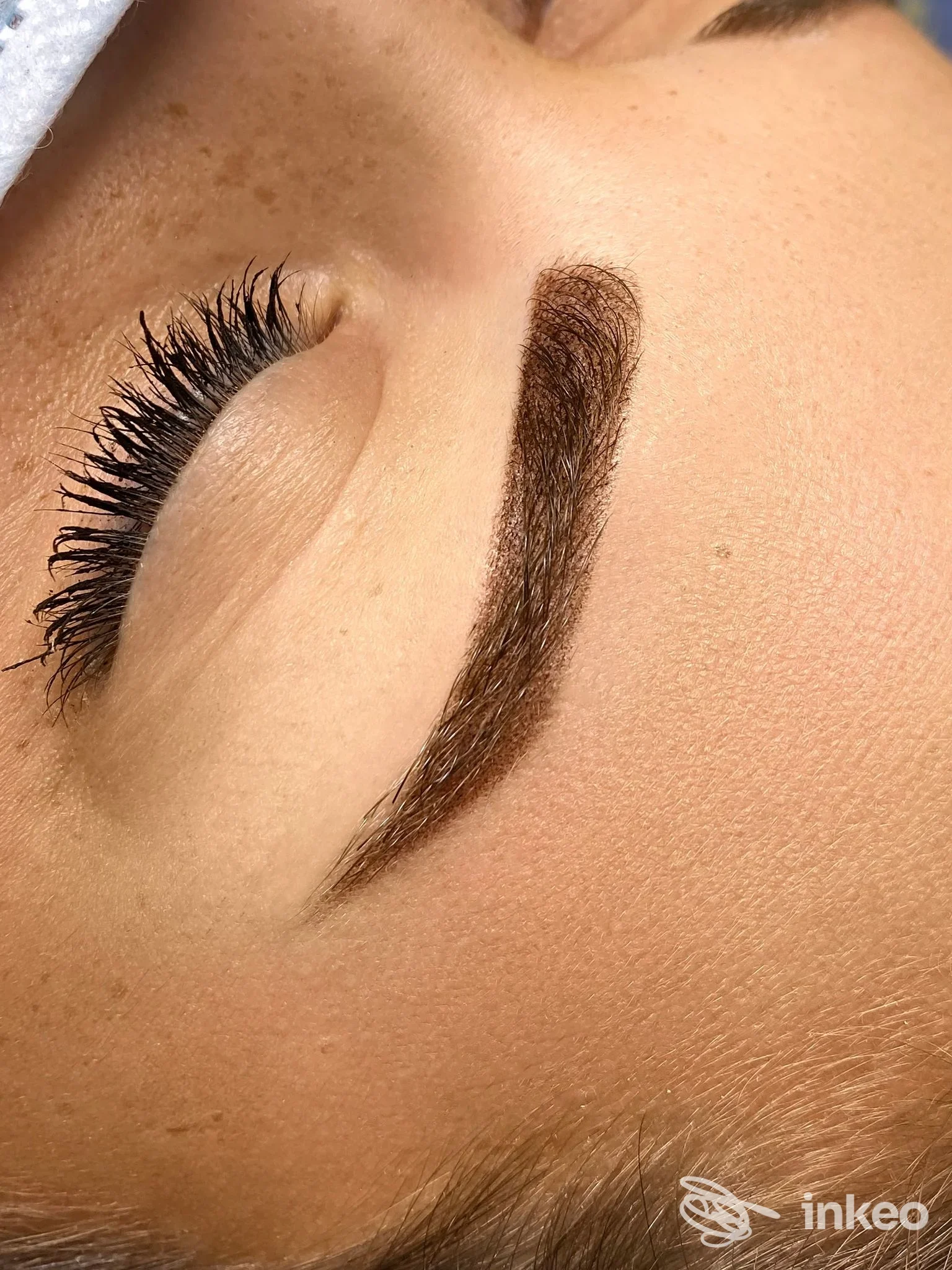 Sopracciglio pigmentato con tecnica microblading/dermopigmentazione, foto per ESTETICA DAVANZO, Castelletto sopra Ticino.