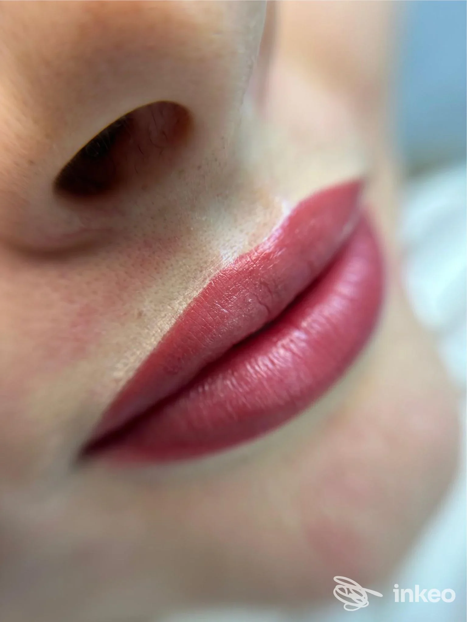 Dettaglio labbra con trucco permanente eseguito da Vladyslava Charnley - Trucco Permanente, Palermo.