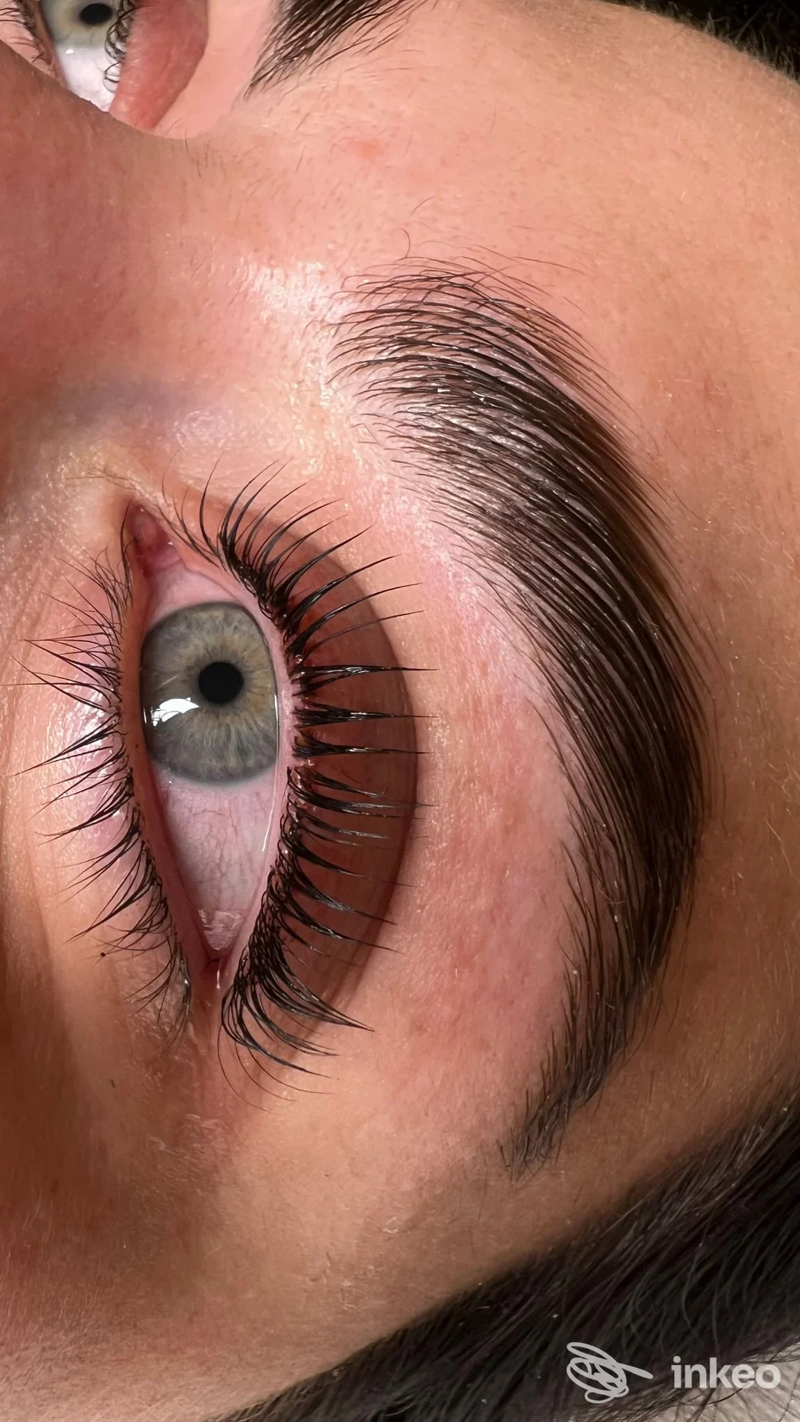 Primo piano di sopracciglio con dermopigmentazione eseguita, immagine fornita da Roberta Di Fazio Beauty, Como.
