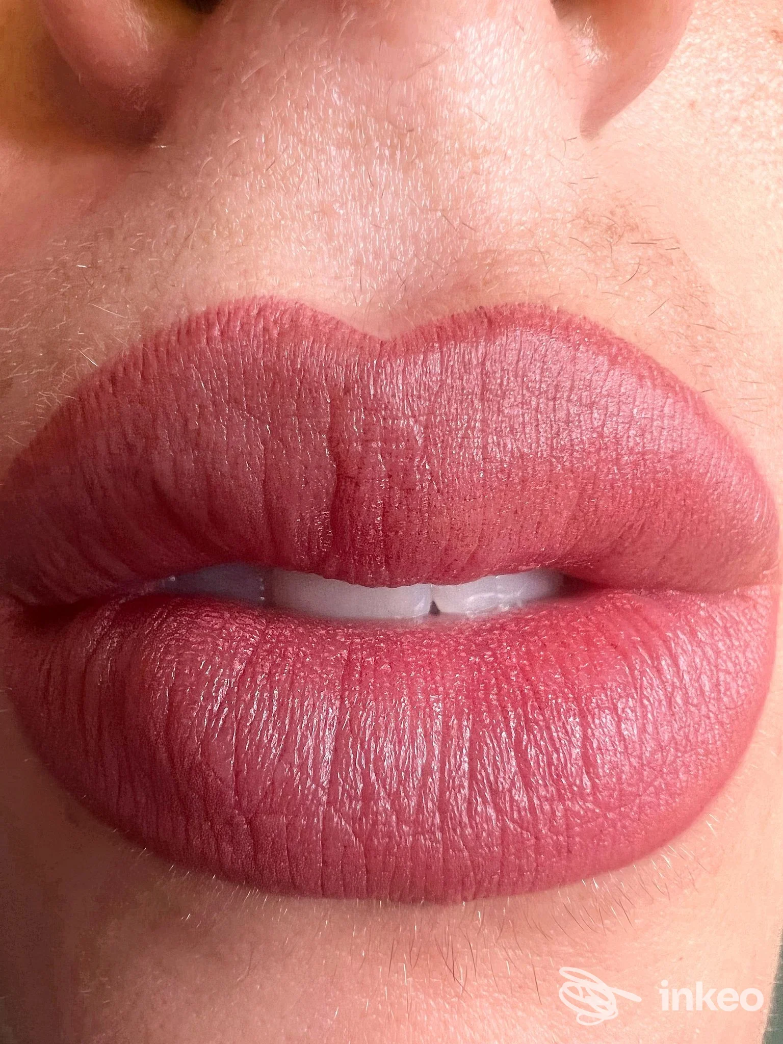 Primo piano di dermopigmentazione labbra realizzata presso CLINICAL BEAUTY Anna Moretti a Palazzo San Gervasio.